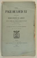 Photo 1 : LORDAT. (Marie-Joseph). Un page de louis XV.  