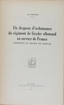 Photo 2 : BRUNON (Jean) - " Un drapeau d'ordonnance du Régiment de Greder allemand au service de France " - Moulins - 1937
