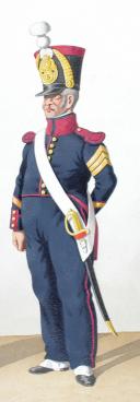 Photo 2 : 1828. Infanterie de Ligne. Adjudant, Sous-Officier, Maître-Ouvrier (5è Régiment)