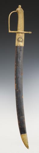 Photo 2 : SABRE D'INFANTERIE D'UN RÉGIMENT DE GRENADIERS À PIED, dit briquet, modèle 1776, Révolution. 29294