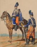 Photo 2 : DE MORAINE - 1st HUSSAR REGIMENT, Second Empire: Color engraving. 30333