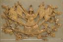 Photo 2 : DECORATIVE WOODEN POLYCHROME WALL ELEMENT, First Empire. 30402