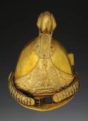 Photo 2 : CASQUE D'OFFICIER DE SAPEURS-POMPIERS DE LA COMMUNE DE SARNOIS, type 1855, Second Empire. 24473