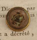 Photo 2 : OFFICER BUTTON OF THE 4TH INFANTRY REGIMENT, First Empire. 20737-6