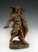 Photo 2 : RUFFONY - THE FRANCO-ENGLISH ALLIANCE: bronze. 20th century. 33427