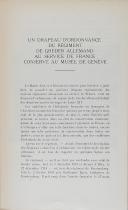 Photo 6 : BRUNON (Jean) - " Un drapeau d'ordonnance du Régiment de Greder allemand au service de France " - Moulins - 1937