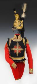 Photo 9 : Gray musketeer undercoat (1st company) of the King's Military House, model 1814, Restoration period.