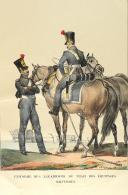 Photo 10 : AUBRY (Charles). Seconde suite. Collection des uniformes de l'armée française présentée au roi par S.E.M. le maréchal Duc de Bellune, ministre de la guerre. Paris, Picquet Ch., Géographe ordinaire du roi et de S.A.S. Mgr le Duc d’Orléans, 1823.