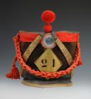 REPRODUCTION D'UN SHAKO TROUPE DE GRENADIERS DU 21ème RÉGIMENT D'INFANTERIE, modèle 1810, Premier Empire. 28536R