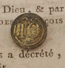 BUTTON OF THE 10th INFANTRY REGIMENT, First Empire. 20737-22