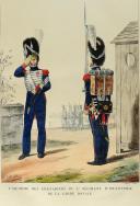 Photo 2 : AUBRY (Charles). Seconde suite. Collection des uniformes de l'armée française présentée au roi par S.E.M. le maréchal Duc de Bellune, ministre de la guerre. Paris, Picquet Ch., Géographe ordinaire du roi et de S.A.S. Mgr le Duc d’Orléans, 1823.
