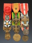 Photo 2 : LOT OF TWELVE MILITARY MEDALS AND DECORATIONS, Third and Fourth Republic. 26416-4