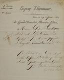 Photo 2 : NOMINATION DU LIEUTENANT ANTOINE ROBERT FRANÇOIS DE BEAUTERNE CHEVALIER DE LA LÉGION D'HONNEUR, Premier Empire. 22148