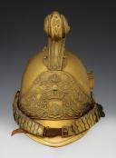Photo 3 : CASQUE TROUPE DE SAPEURS-POMPIERS DE LA VILLE DE MURS, type 1855 modifié 1872, Troisième République. 24474