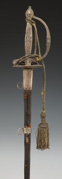 Photo 3 : OFFICER'S SWORD WITH SILVER MOUNTS, Former Monarchy, Reign of Louis XVI, circa 1775-1780. 30628
