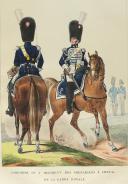 Photo 4 : AUBRY (Charles). Seconde suite. Collection des uniformes de l'armée française présentée au roi par S.E.M. le maréchal Duc de Bellune, ministre de la guerre. Paris, Picquet Ch., Géographe ordinaire du roi et de S.A.S. Mgr le Duc d’Orléans, 1823.