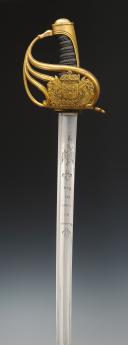 Photo 4 : SABER OF THE KING'S BODY GUARDS, model 1814, Restoration. 26546