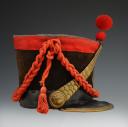 Photo 4 : REPRODUCTION D'UN SHAKO TROUPE DE GRENADIERS DU 21ème RÉGIMENT D'INFANTERIE, modèle 1810, Premier Empire. 28536R