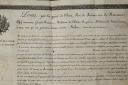Photo 4 : LETTRE DE CHEVALIER DE L'ORDRE ROYAL ET MILITAIRE DE SAINT-LOUIS EN FAVEUR DU SIEUR JEAN BAPTISTE LOUIS DE VALLIER, Chef d’Escadron aux Dragons du Doubs, Paris le 20 Janvier 1819. 32720
