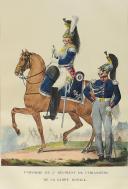 Photo 5 : AUBRY (Charles). Seconde suite. Collection des uniformes de l'armée française présentée au roi par S.E.M. le maréchal Duc de Bellune, ministre de la guerre. Paris, Picquet Ch., Géographe ordinaire du roi et de S.A.S. Mgr le Duc d’Orléans, 1823.