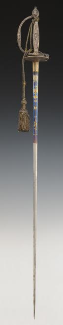 Photo 5 : OFFICER'S SWORD WITH SILVER MOUNTS, Former Monarchy, Reign of Louis XVI, circa 1775-1780. 30628