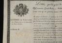 Photo 5 : LETTRE DE CHEVALIER DE L'ORDRE ROYAL ET MILITAIRE DE SAINT-LOUIS EN FAVEUR DU SIEUR JEAN BAPTISTE LOUIS DE VALLIER, Chef d’Escadron aux Dragons du Doubs, Paris le 20 Janvier 1819. 32720