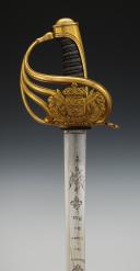 Photo 6 : SABER OF THE KING'S BODY GUARDS, model 1814, Restoration. 26546