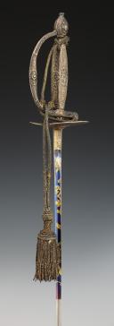 Photo 7 : OFFICER'S SWORD WITH SILVER MOUNTS, Former Monarchy, Reign of Louis XVI, circa 1775-1780. 30628