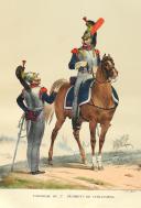 Photo 8 : AUBRY (Charles). Seconde suite. Collection des uniformes de l'armée française présentée au roi par S.E.M. le maréchal Duc de Bellune, ministre de la guerre. Paris, Picquet Ch., Géographe ordinaire du roi et de S.A.S. Mgr le Duc d’Orléans, 1823.