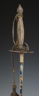 Photo 9 : OFFICER'S SWORD WITH SILVER MOUNTS, Former Monarchy, Reign of Louis XVI, circa 1775-1780. 30628