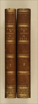 FAIN. Manuscrit de 1813. Paris, Delaunay, 1824, 2 vol. in-8, demi-rel.