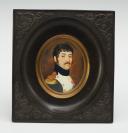 Photo 1 : ADJUDENT-MAJOR CAPTAIN OF THE IMPERIAL GUARD INFANTRY, First Empire, circa 1806-1808: miniature portrait. 26650