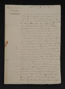 Guerre d'Espagne - Armée d'Aragon. LETTRE D'UN SOLDAT (signature raturée par l'auteur) ADRESSÉE À SON ONCLE DESANGREMONT jeune au Mans, Valence le 16 septembre 1812. 18855-6