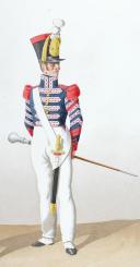 Photo 2 : 1824. Artillerie à Pied. Chef de Musique, Caporal-Tambour.