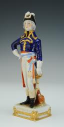 Photo 2 : DUMOURIER, GÉNÉRAL RÉVOLUTION : figurine en porcelaine de Courille à Paris, XXème siècle.