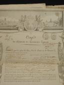 Photo 2 : THREE LEAVES OF FRENCH MERCHANT "SHIPS" BUILDINGS, Revolution - First Empire - Restoration. 20537