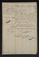 Photo 2 : Portuguese Army. 22nd Line Infantry Regiment. PROPOSAL MEMO TO OBTAIN VARIOUS VACANT POSITIONS, SIGNED BY MAJOR GENERAL Baron BRENIER and members of the administration council, July 9, 1811. 18911-13