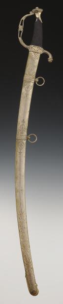 Photo 3 : REPRODUCTION D'UN SABRE D'OFFICIER DE CAVALERIE LÉGÈRE Premier Empire, XXème siècle. 30064