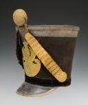 Photo 3 : SHAKO D'OFFICIER D'ÉTAT-MAJOR DE VOLTIGEURS D'INFANTERIE, modèle 1816, Restauration. 14471BIS