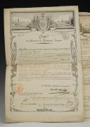 Photo 5 : THREE LEAVES OF FRENCH MERCHANT "SHIPS" BUILDINGS, Revolution - First Empire - Restoration. 20537
