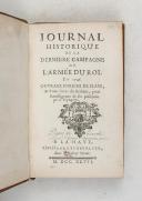 Photo 1 : ESPAGNAC (Baron de). Journal historique de la dernière campagne de l'armée du Roi en 1746.