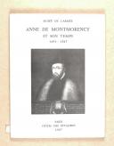 Anne de Montmorency et son temps 1493-1567