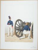 1824. Artillerie à Pied. Ouvriers d'Artillerie.