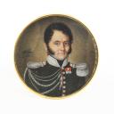 CHAPON : GARDE DU CORPS DU ROI EN PETITE TENUE, Portrait miniature, Restauration. 29840