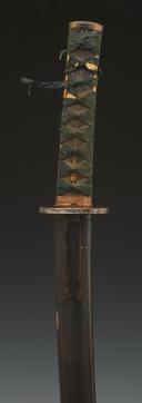 Photo 2 : SABRE JAPONAIS WAKISASHI SIGNÉ DU FORGERON SESSHUJU SUKEHARU, Osaka, Début de l'ère EDO, 1603-1868. 33559