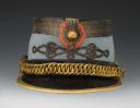 Photo 3 : SHAKO FOR AN OFFICER OF THE HUSSARS' PARTICULAR STAFF ATTACHED TO THE PRESIDENCY OF THE REPUBLIC OR TO THE MINISTER OF WAR, model 1874, Third Republic. 27189