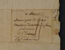 Photo 3 : LETTRE AUTOGRAPHE SIGNÉE PIERRE GALOUX, voltigeur au 16ème régiment d'infanterie légère, 4ème bataillon, À SON PÈRE JEAN-BAPTISTE GALOUX, demeurant à Clamecy (Nièvre), le 10 août 1812. 18855-7