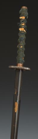 Photo 3 : SABRE JAPONAIS WAKISASHI SIGNÉ DU FORGERON SESSHUJU SUKEHARU, Osaka, Début de l'ère EDO, 1603-1868. 33559