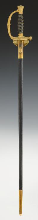 Photo 3 : ÉPÉE D'OFFICIER DE MARINE, modèle 1837 modifié 1957, Cinquième République. 29592