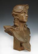 Photo 4 : BUSTE DE MARIANNE, Édition du bicentenaire de la Révolution : bronze patiné. XXème siècle. 33429